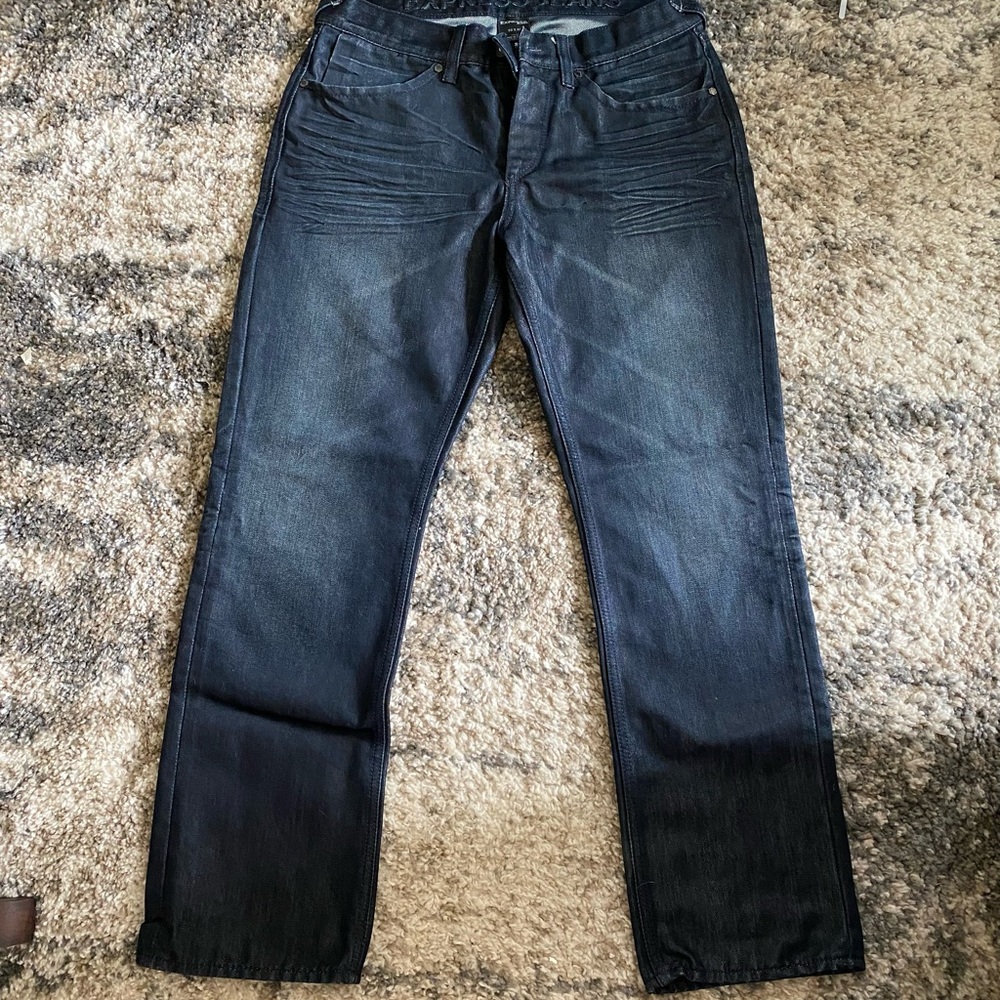 Express Jeans Slim Fit Low Rise Straight 32x30